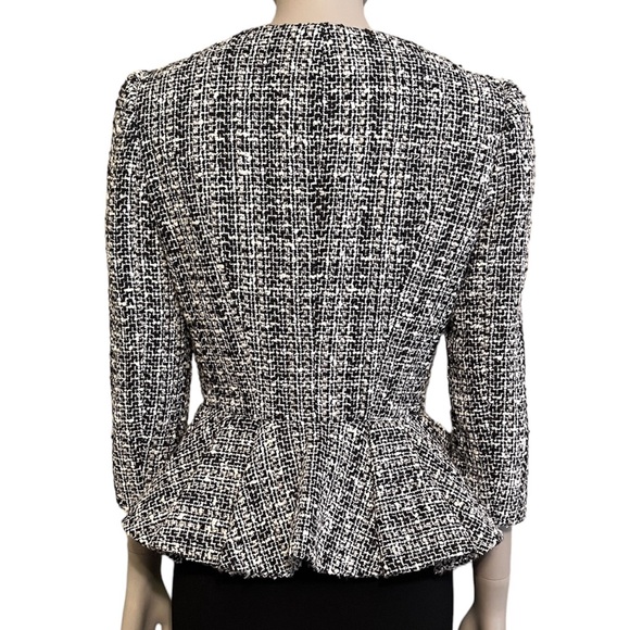 Alexander McQueen Tweed Peplum Blazer - Picture 4 of 14